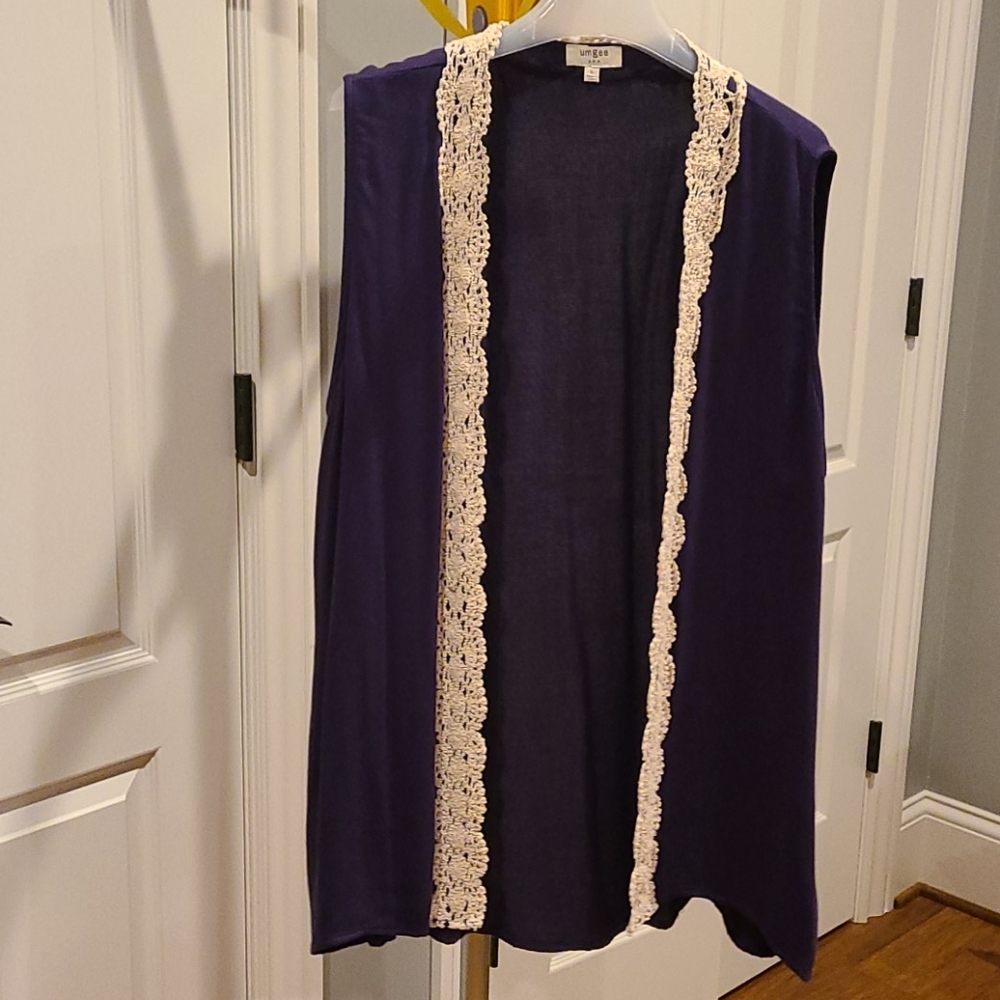Umgee Crochet lined vest